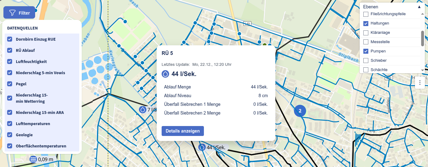 GIS-Integration in Citymonitor