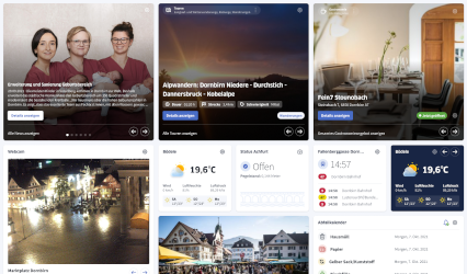 Modulare Datenplattform mit Echtzeitinformationen